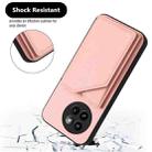 For Xiaomi Civi 4 Pro Skin Feel Four Card Slots Phone Case with Wrist Strap(Pink) - 3