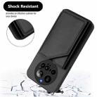 For Xiaomi 15 Ultra Skin Feel Four Card Slots Phone Case with Wrist Strap(Black) - 3
