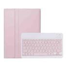 For Huawei MatePad SE 10.4 AH13 Ultra-thin Detachable Bluetooth Keyboard Leather Tablet Case(Pink White) - 2