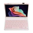 For Huawei MatePad SE 10.4 AH13 Ultra-thin Detachable Bluetooth Keyboard Leather Tablet Case(Pink White) - 3