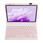 For Honor Pad X9 / X8 Pro 11.5 AH15 Ultra-thin Detachable Bluetooth Keyboard Leather Tablet Case(Pink White) - 3