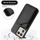 For Motorola Moto X50 Ultra Skin Feel Four Card Slots Phone Case with Wrist Strap(Black) - 3