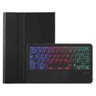 For vivo Pad Air / iQOO Pad 11.5 AV13-AS TPU Ultra-thin Detachable Backlight Bluetooth Keyboard Leather Case with Touchpad(Black) - 2