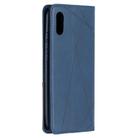 For Xiaomi Redmi 9C Rhombus Texture Horizontal Flip Magnetic Leather Case with Holder & Card Slots(Blue) - 3