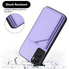 For Honor X50i / 90 Lite Skin Feel Four Card Slots Phone Case with Wrist Strap(Purple) - 3