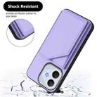 For Honor 400 Lite / X70i Skin Feel Four Card Slots Phone Case with Wrist Strap(Purple) - 3