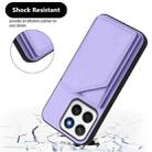 For Honor X8c 4G Skin Feel Four Card Slots Phone Case with Wrist Strap(Purple) - 3