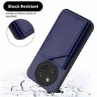 For Honor X60 Pro / X9c / Magic7 Lite Skin Feel Four Card Slots Phone Case with Wrist Strap(Blue) - 3