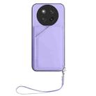 For Honor X60 Pro / X9c / Magic7 Lite Skin Feel Four Card Slots Phone Case with Wrist Strap(Purple) - 2