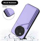 For Honor X60 Pro / X9c / Magic7 Lite Skin Feel Four Card Slots Phone Case with Wrist Strap(Purple) - 3