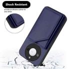 For Honor X60 / X9c Smart Skin Feel Four Card Slots Phone Case with Wrist Strap(Blue) - 3