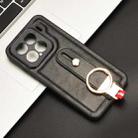 For Xiaomi 15 Wristband Leather Back Phone Case(Black) - 2
