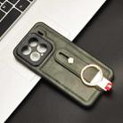 For Xiaomi 15 Wristband Leather Back Phone Case(Green) - 2