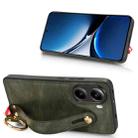 For Xiaomi Poco X7 Pro 5G Wristband Leather Back Phone Case(Green) - 3