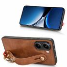 For Xiaomi Poco X7 Pro 5G Wristband Leather Back Phone Case(Brown) - 3
