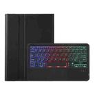 For Huawei MatePad SE 10.4 AH13-AS Ultra-thin Detachable Backlight Bluetooth Keyboard Leather Tablet Case with Touchpad(Black) - 2