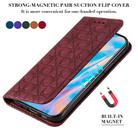 For iPhone 12 mini Lucky Flowers Embossing Pattern Magnetic Horizontal Flip Leather Case with Holder & Card Slots(Purple) - 2