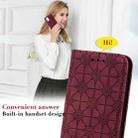 For iPhone 12 mini Lucky Flowers Embossing Pattern Magnetic Horizontal Flip Leather Case with Holder & Card Slots(Purple) - 12