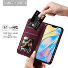 For iPhone 12 mini Lucky Flowers Embossing Pattern Magnetic Horizontal Flip Leather Case with Holder & Card Slots(Dark Green) - 5