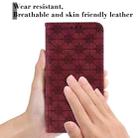 For iPhone 12 mini Lucky Flowers Embossing Pattern Magnetic Horizontal Flip Leather Case with Holder & Card Slots(Dark Green) - 6