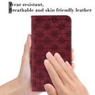 For iPhone 12 mini Lucky Flowers Embossing Pattern Magnetic Horizontal Flip Leather Case with Holder & Card Slots(Yellow Brown) - 6