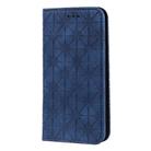For iPhone 12 / 12 Pro Lucky Flowers Embossing Pattern Magnetic Horizontal Flip Leather Case with Holder & Card Slots(Dark Blue) - 2
