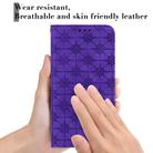 For iPhone 12 / 12 Pro Lucky Flowers Embossing Pattern Magnetic Horizontal Flip Leather Case with Holder & Card Slots(Purple) - 6