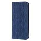For iPhone 12 Pro Max Lucky Flowers Embossing Pattern Magnetic Horizontal Flip Leather Case with Holder & Card Slots(Dark Blue) - 2