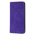 For iPhone 12 Pro Max Lucky Flowers Embossing Pattern Magnetic Horizontal Flip Leather Case with Holder & Card Slots(Purple) - 2