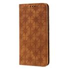 For iPhone 12 Pro Max Lucky Flowers Embossing Pattern Magnetic Horizontal Flip Leather Case with Holder & Card Slots(Yellow Brown) - 2