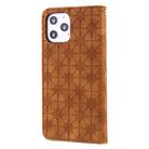 For iPhone 12 Pro Max Lucky Flowers Embossing Pattern Magnetic Horizontal Flip Leather Case with Holder & Card Slots(Yellow Brown) - 7