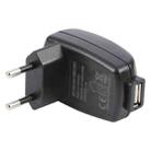 HYT-0500500EW 5V 1A USB Port Power Adapter, Plug Type:EU Plug(Black) - 1