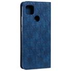For Xiaomi Redmi 9C Lucky Flowers Embossing Pattern Magnetic Horizontal Flip Leather Case with Holder & Card Slots(Dark Blue) - 7