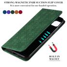 For Xiaomi Redmi 9C Lucky Flowers Embossing Pattern Magnetic Horizontal Flip Leather Case with Holder & Card Slots(Dark Green) - 3