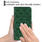 For Xiaomi Redmi 9C Lucky Flowers Embossing Pattern Magnetic Horizontal Flip Leather Case with Holder & Card Slots(Dark Green) - 6
