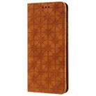 For Xiaomi Redmi 9C Lucky Flowers Embossing Pattern Magnetic Horizontal Flip Leather Case with Holder & Card Slots(Yellow Brown) - 2