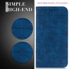 For Huawei Honor 9X Lite Lucky Flowers Embossing Pattern Magnetic Horizontal Flip Leather Case with Holder & Card Slots(Dark Blue) - 3