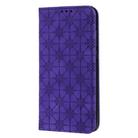 For Huawei Honor 9X Lite Lucky Flowers Embossing Pattern Magnetic Horizontal Flip Leather Case with Holder & Card Slots(Purple) - 2