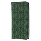 For Huawei Honor 9X Lite Lucky Flowers Embossing Pattern Magnetic Horizontal Flip Leather Case with Holder & Card Slots(Dark Green) - 2