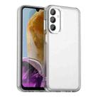 For Samsung Galaxy M55 5G Candy PC Hybrid TPU Shockproof Phone Case(White) - 1
