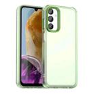 For Samsung Galaxy M55 5G Candy PC Hybrid TPU Shockproof Phone Case(Green) - 1
