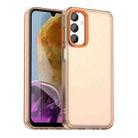 For Samsung Galaxy M35 5G Candy PC Hybrid TPU Shockproof Phone Case(Orange) - 1