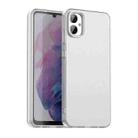 For Samsung Galaxy M05 Candy PC Hybrid TPU Shockproof Phone Case(White) - 1