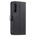 For Sony Xperia 1 III Ring Buckle Rhombic Leather Phone Case(Black) - 3