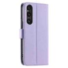 For Sony Xperia 1 V Ring Buckle Rhombic Leather Phone Case(Purple) - 3