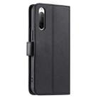 For Sony Xperia 10 VI 2024 Ring Buckle Rhombic Leather Phone Case(Black) - 3