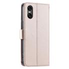 For Sony Xperia 5 V Ring Buckle Rhombic Leather Phone Case(Rose Gold) - 3