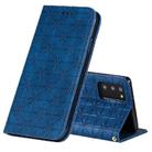 For Samsung Galaxy Note20 Lucky Flowers Embossing Pattern Magnetic Horizontal Flip Leather Case with Holder & Card Slots(Dark Blue) - 1