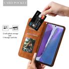 For Samsung Galaxy Note20 Lucky Flowers Embossing Pattern Magnetic Horizontal Flip Leather Case with Holder & Card Slots(Purple) - 5