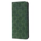 For Samsung Galaxy Note20 Ultra Lucky Flowers Embossing Pattern Magnetic Horizontal Flip Leather Case with Holder & Card Slots(Dark Green) - 2